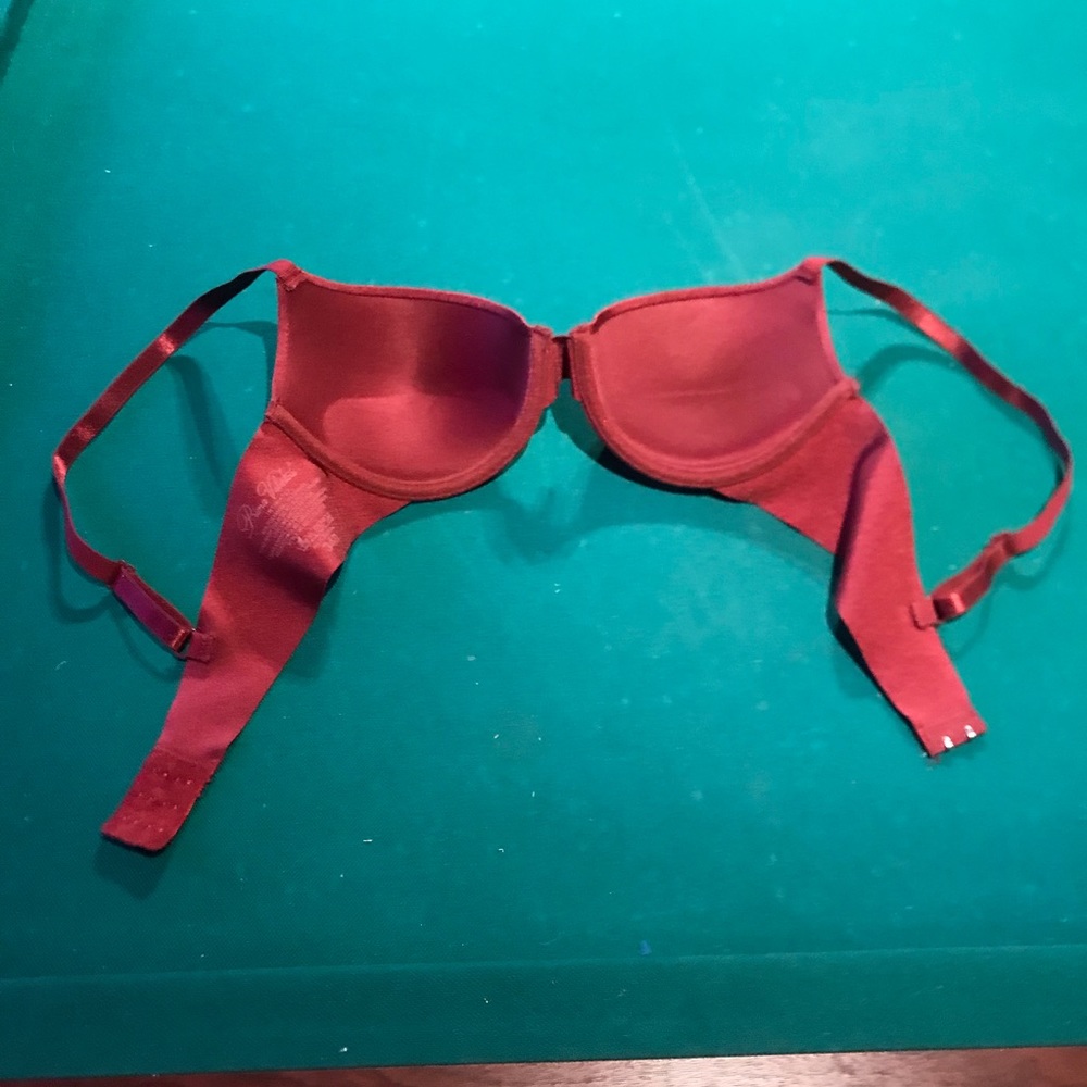 Pretty Burgundy color “Prima Valentina” Padded Underwire Bra, Size 34B - Picture 7 of 9
